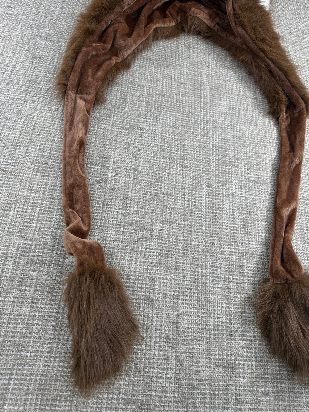Kids Brown Deer Antler Hat Costume Hood
